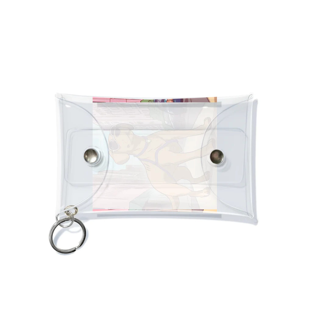 candokysの街ゆくDOG Mini Clear Multipurpose Case