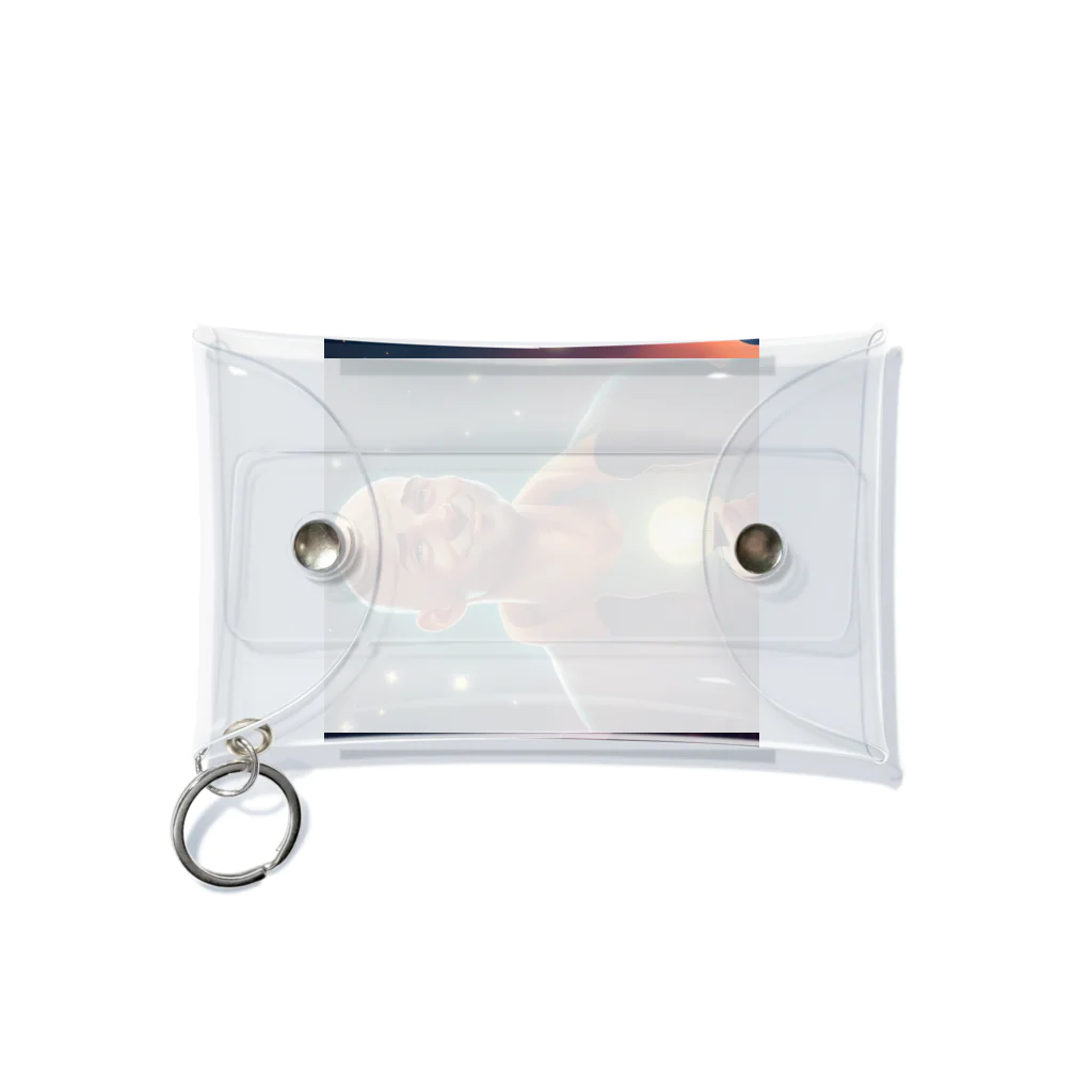 kuchibueyaのかわいいおハゲのおじさんイラストグッズ Mini Clear Multipurpose Case