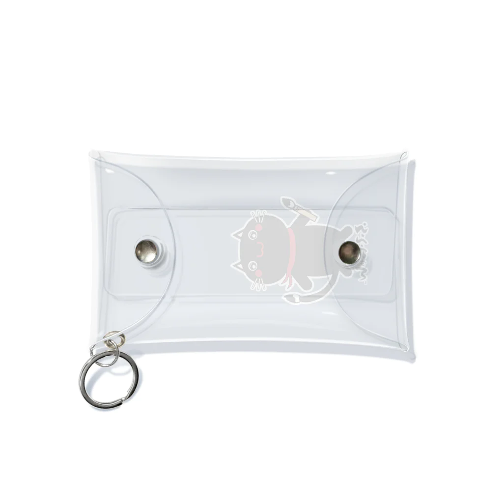 ふでにゃん™️【公式】のふでにゃん・文字入り Mini Clear Multipurpose Case
