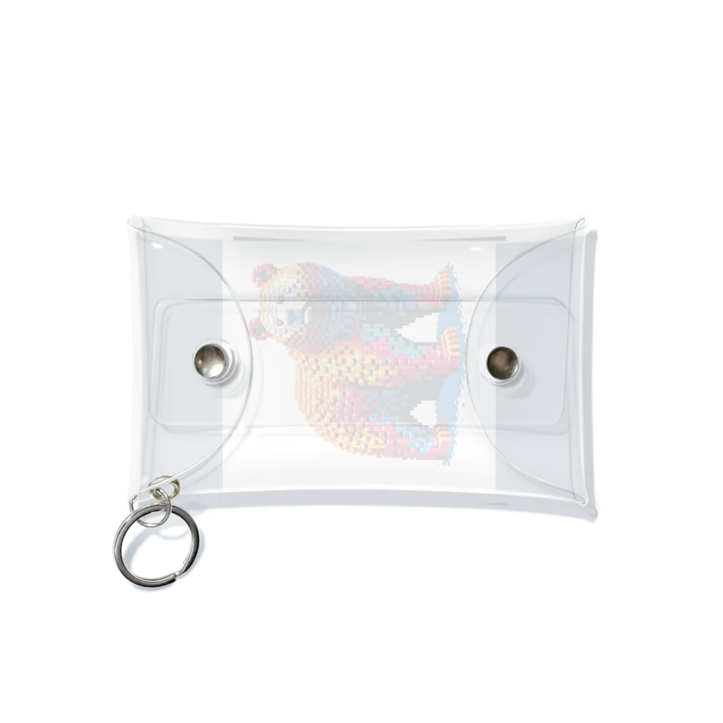 raio-nのレゴ風の熊くん Mini Clear Multipurpose Case