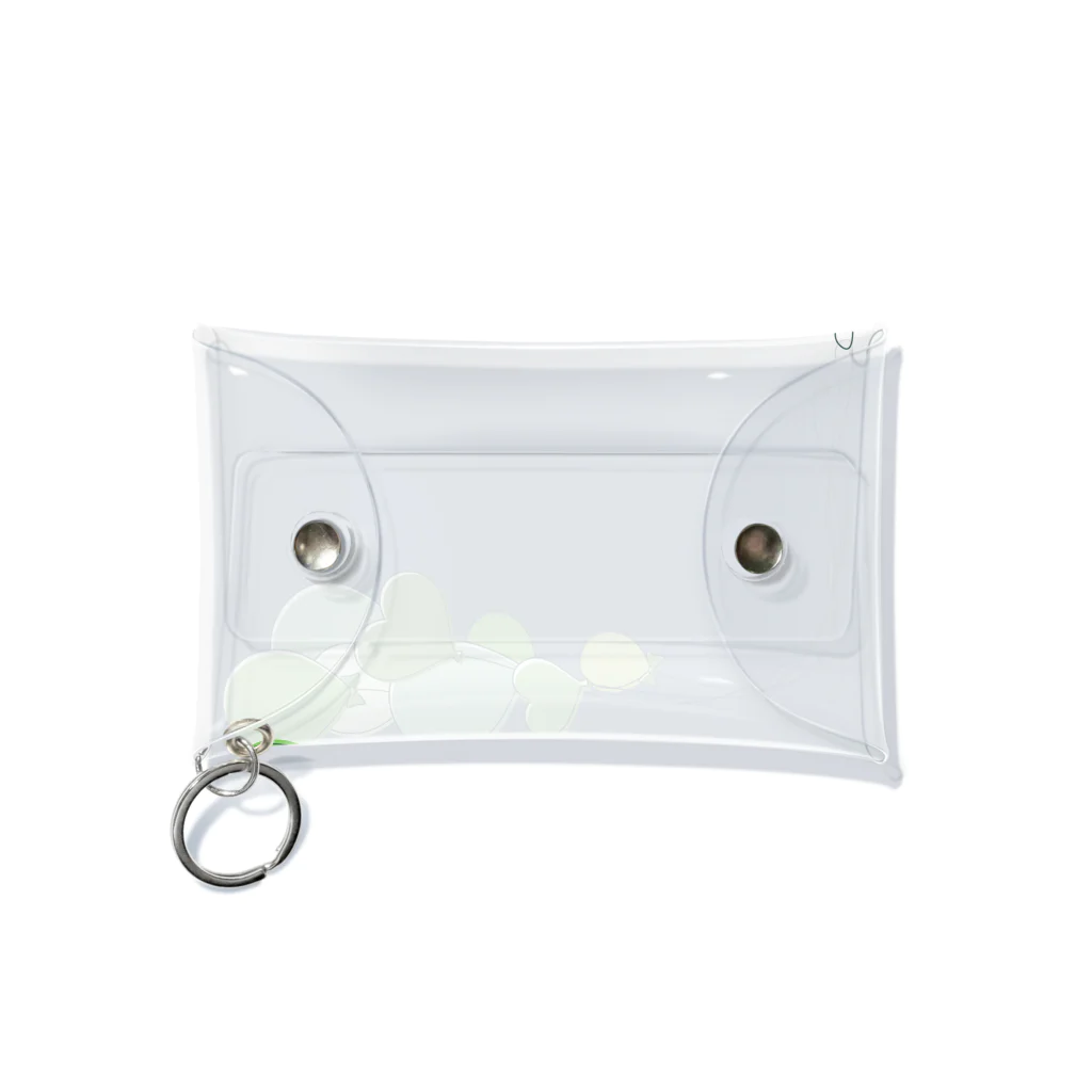 hanaの推し活ショップのgreen balloons  Mini Clear Multipurpose Case