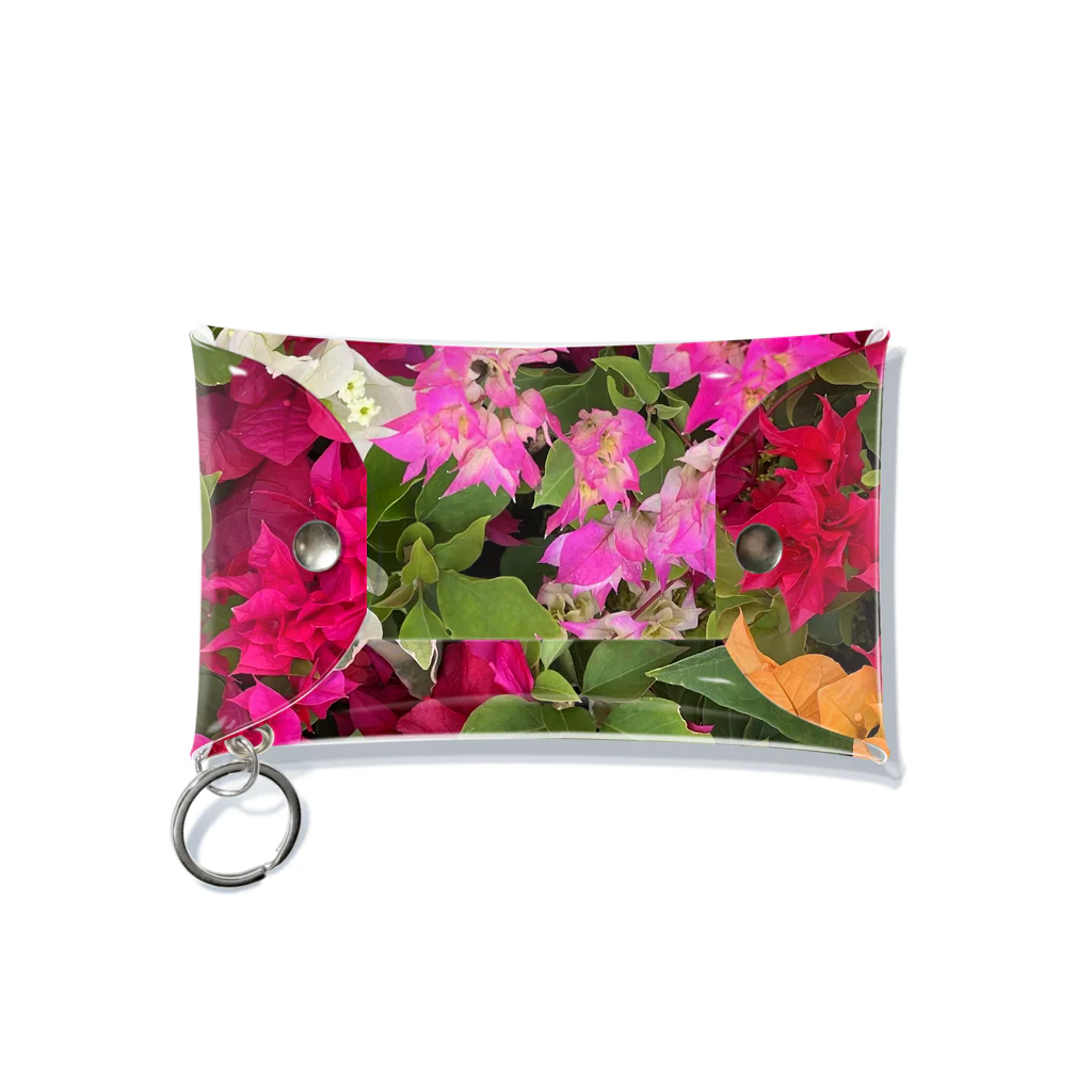 chatnoir8のFlower_Bougainvillea Mini Clear Multipurpose Case