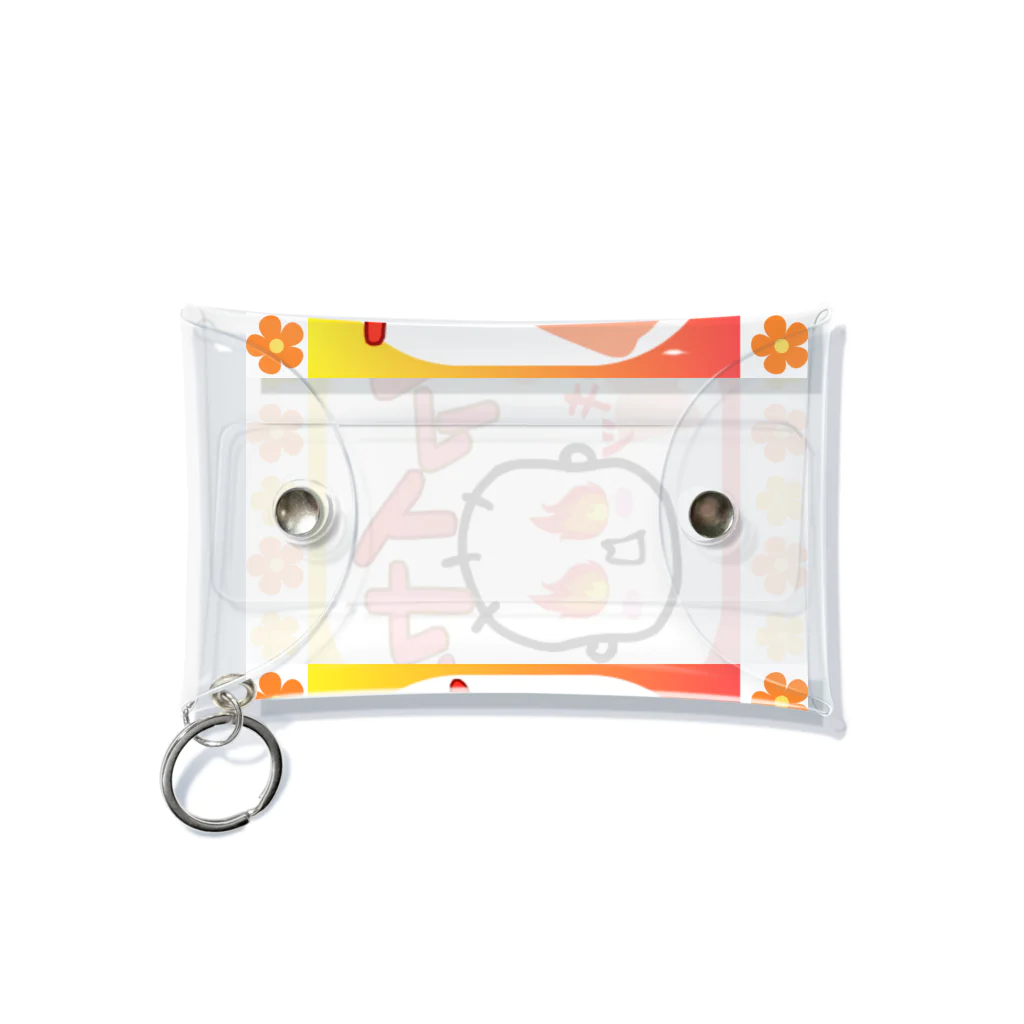 さとみ_イラスト屋♡の「ファイヤ〜🔥」 Mini Clear Multipurpose Case