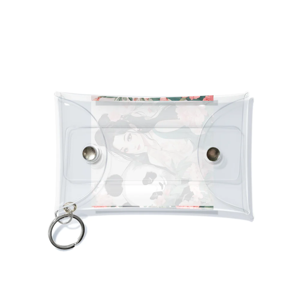 アニマルズの美女とパンダ Mini Clear Multipurpose Case