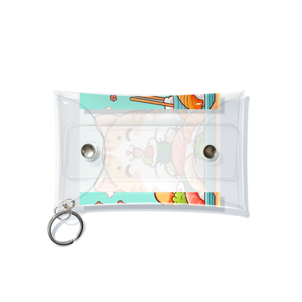 zuuu-の☆す☆し☆ね☆こ☆ Mini Clear Multipurpose Case