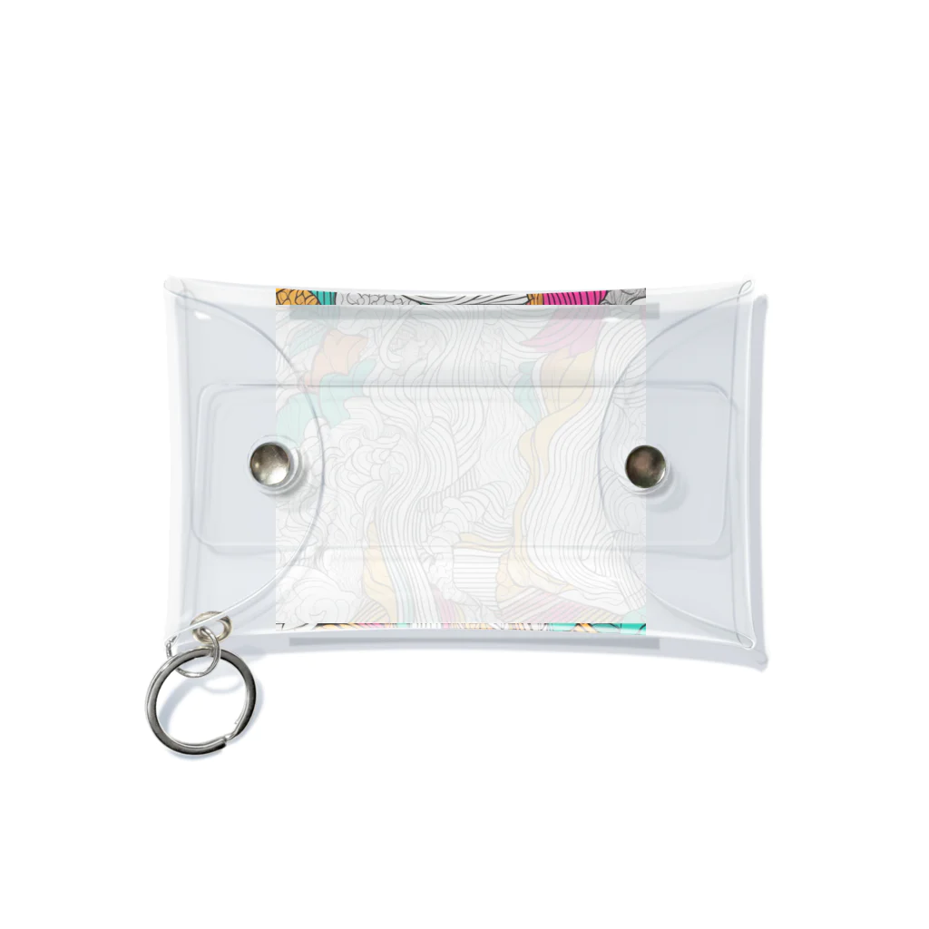 ANTARESのサイケデリックアート Mini Clear Multipurpose Case