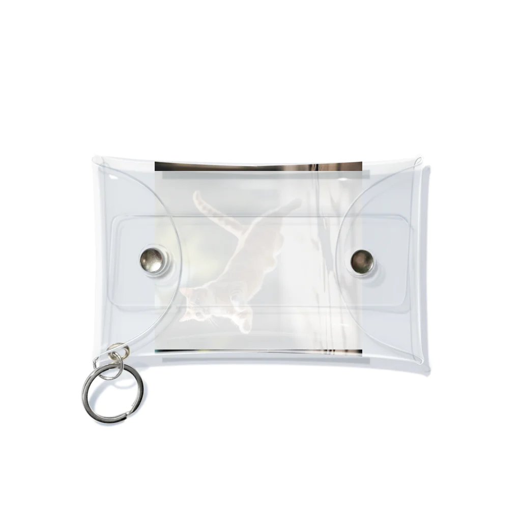 emeralのジャンプする猫 Mini Clear Multipurpose Case