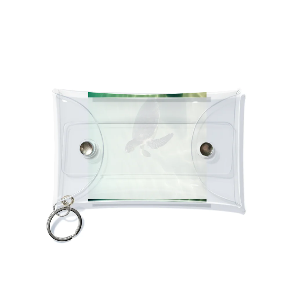 hinn-ketuの２、明日へ向かって泳ぐカメ Mini Clear Multipurpose Case