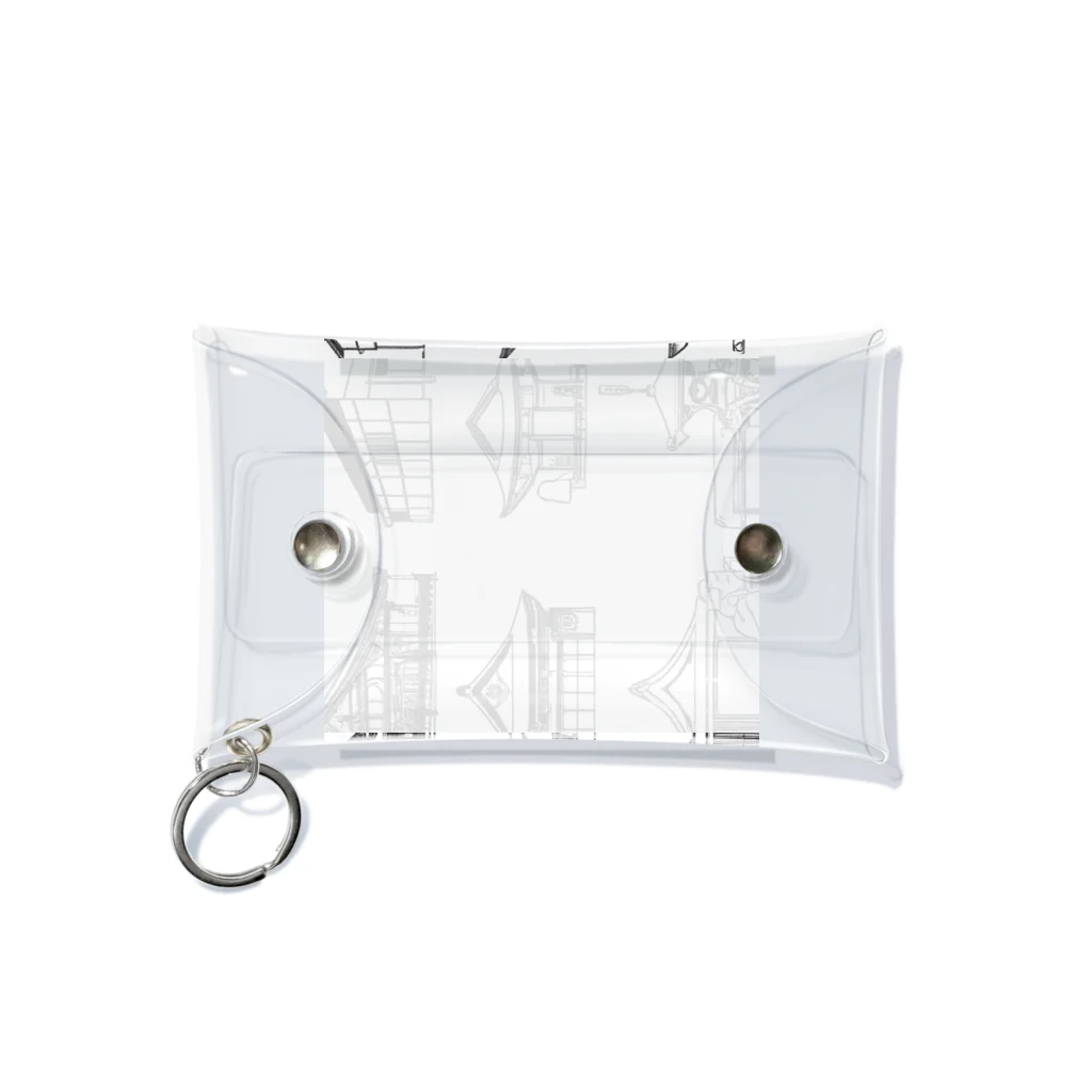 yason1031の和の建築 Mini Clear Multipurpose Case