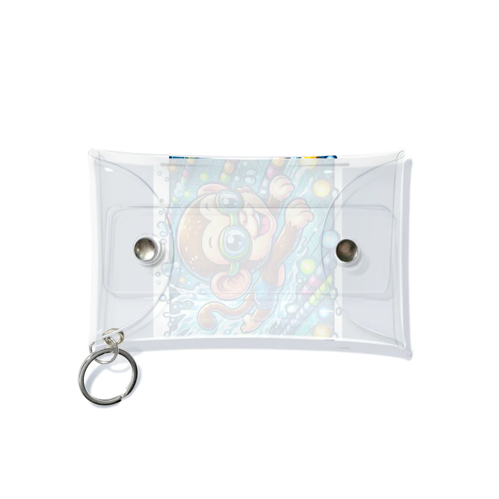 アニマルキャラクターショップのSwimming monkey Mini Clear Multipurpose Case