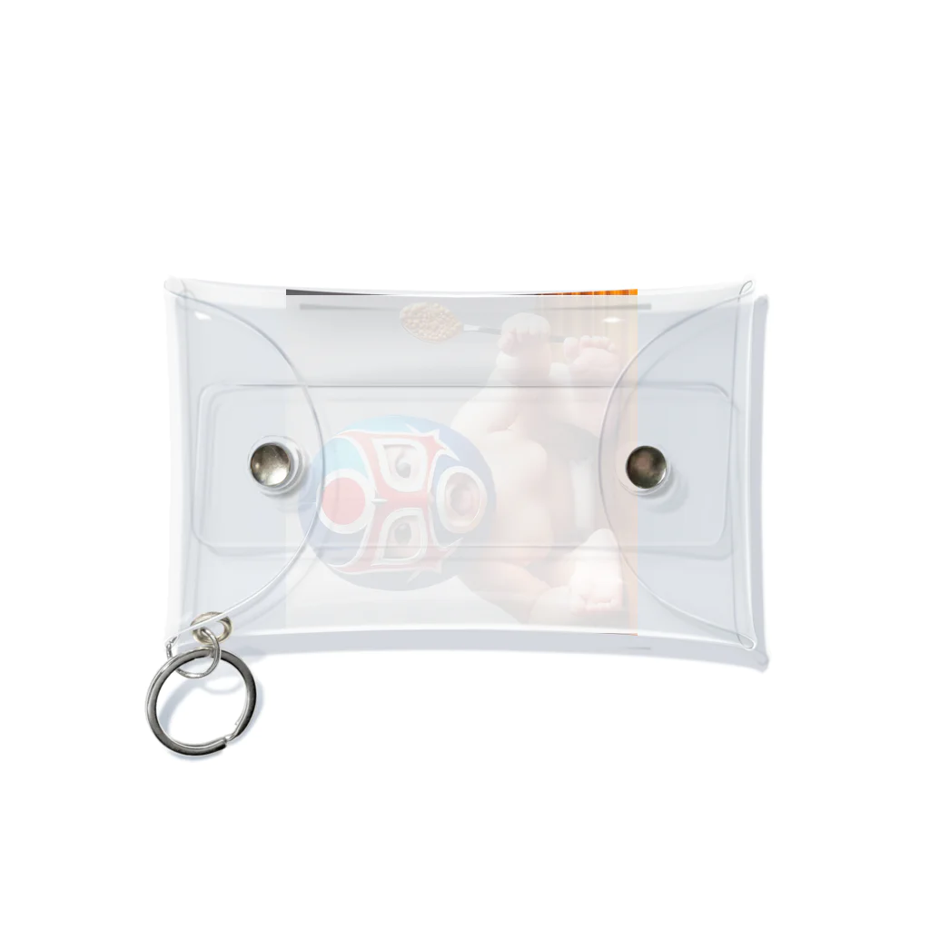 taka-kamikazeの赤ちゃん覆面レスラー2 Mini Clear Multipurpose Case