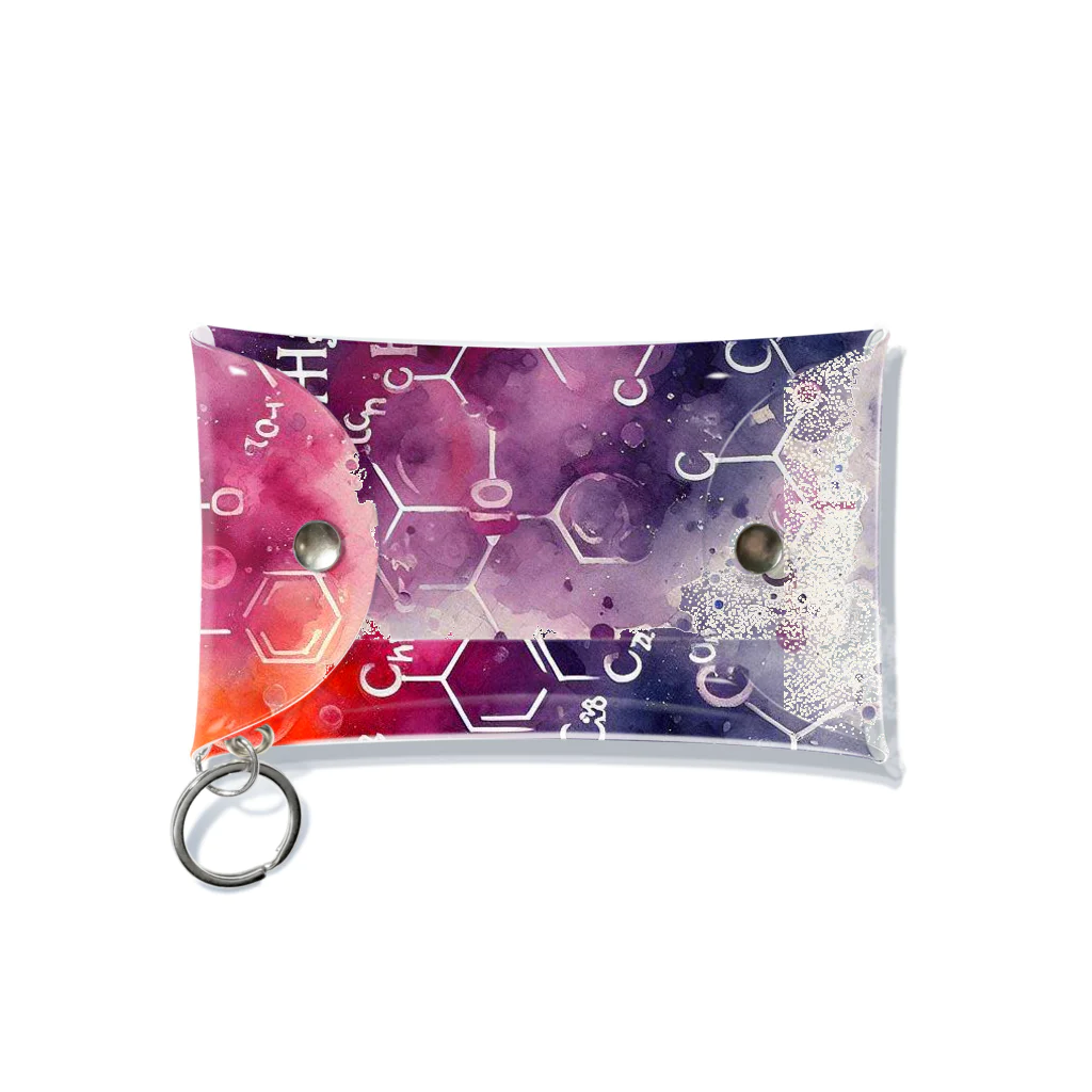 science closet（科学×ファッション）の惑星の化学反応式 Mini Clear Multipurpose Case