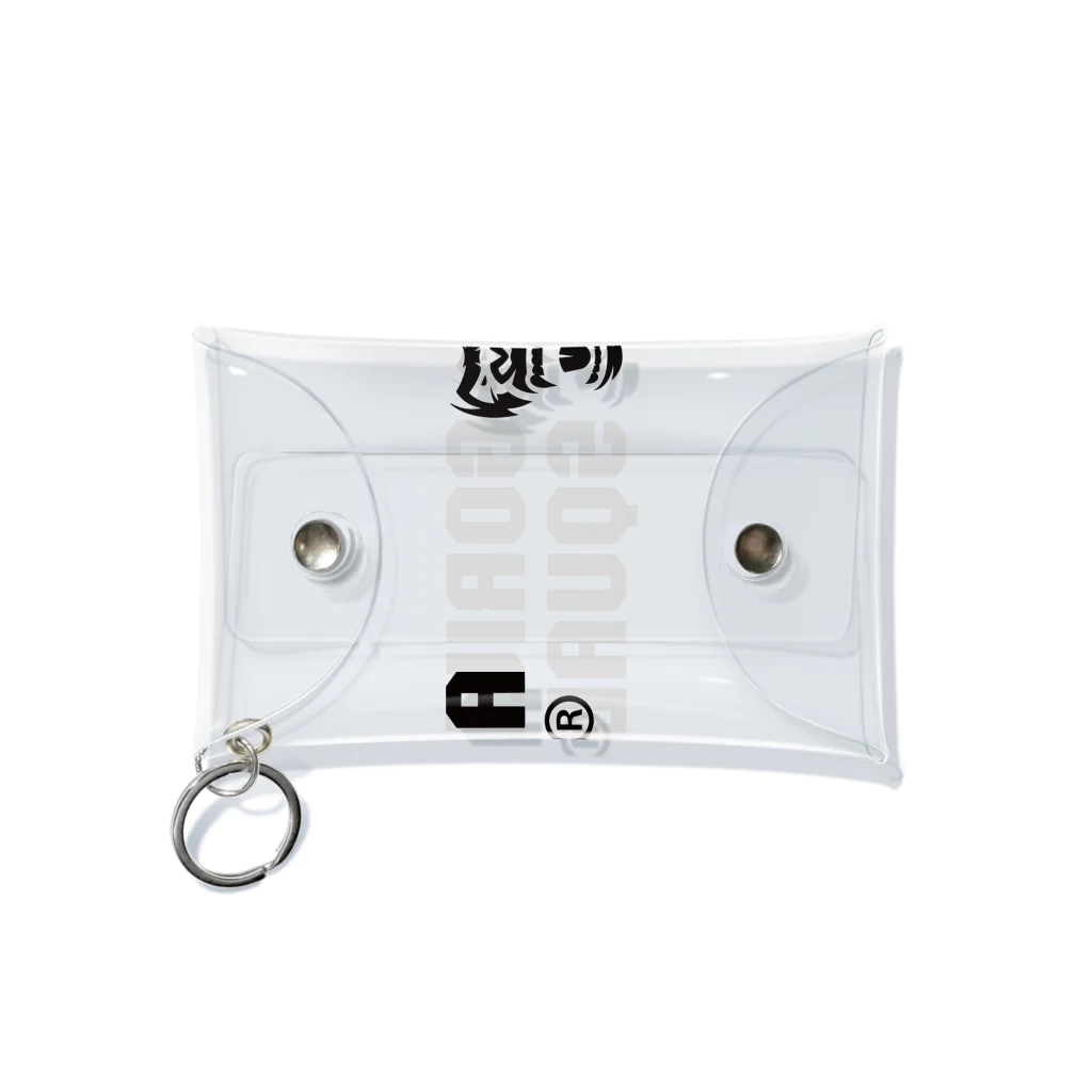 GORILLA SQUAD 公式ノベルティショップのGORILLA SQUAD ロゴ黒 Mini Clear Multipurpose Case