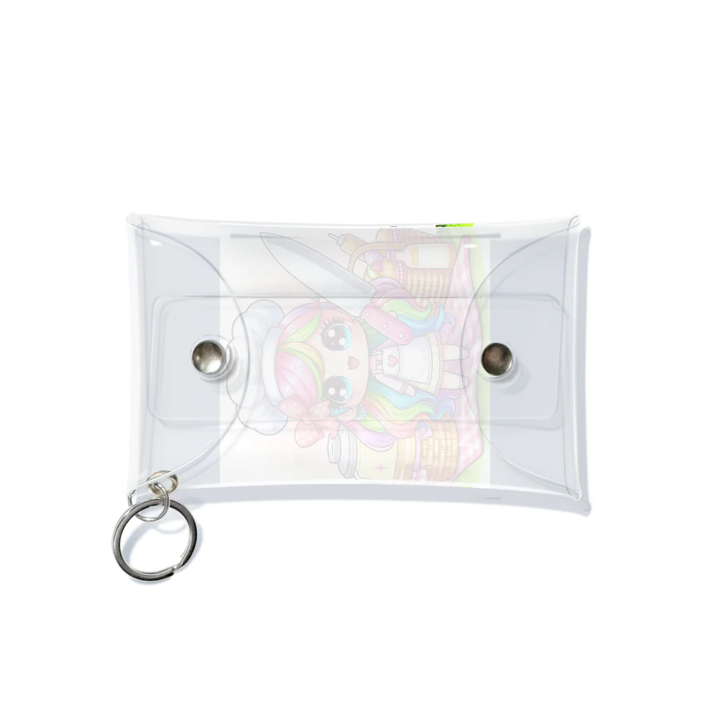 mitusan777の可愛い女の子が料理をしている様子が Mini Clear Multipurpose Case