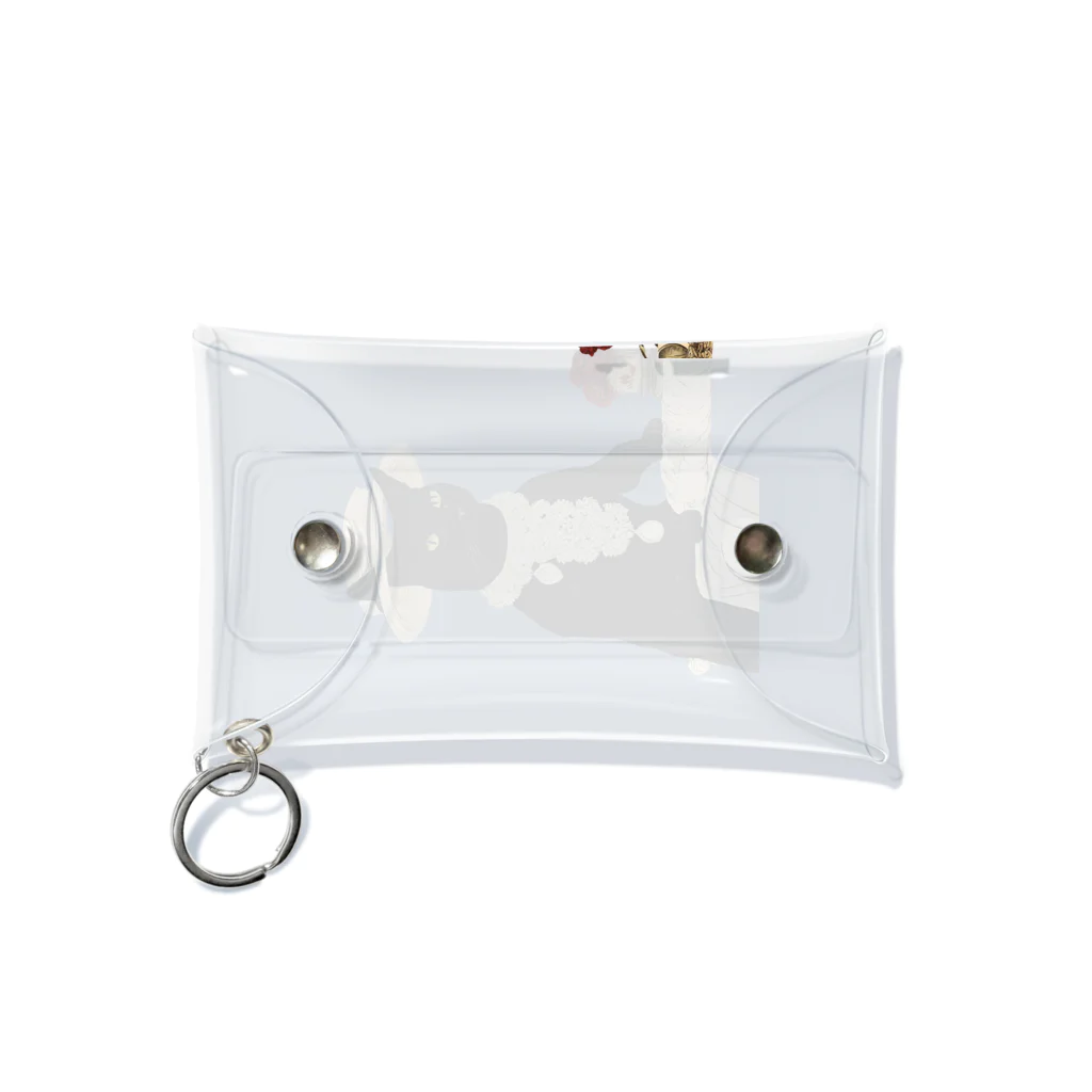 merch_by_kの黒猫のマダムの生地屋でお買い物 Mini Clear Multipurpose Case