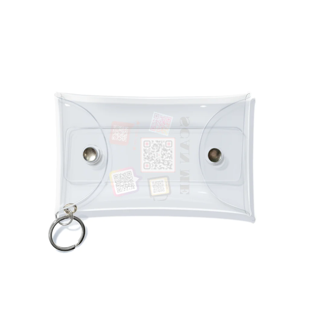 Studio L.O.LのSCAN ME いっぱいのQRコード Mini Clear Multipurpose Case