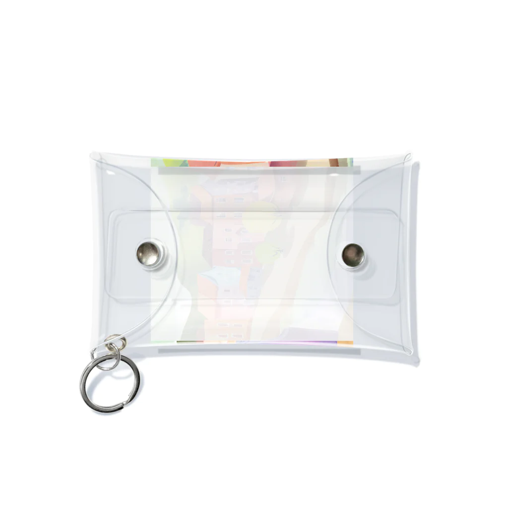 decnaの川沿いの街並み Mini Clear Multipurpose Case