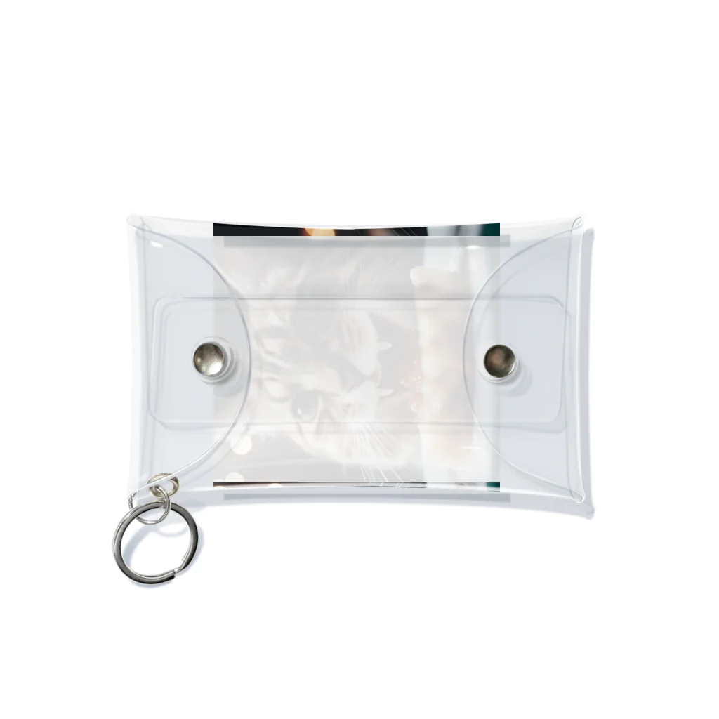 feliceのごはんを食べている猫 Mini Clear Multipurpose Case