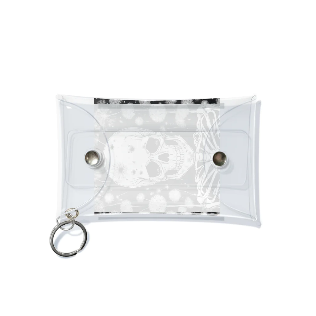 かるるんショップの骸骨紳士シリーズ　微笑 Mini Clear Multipurpose Case