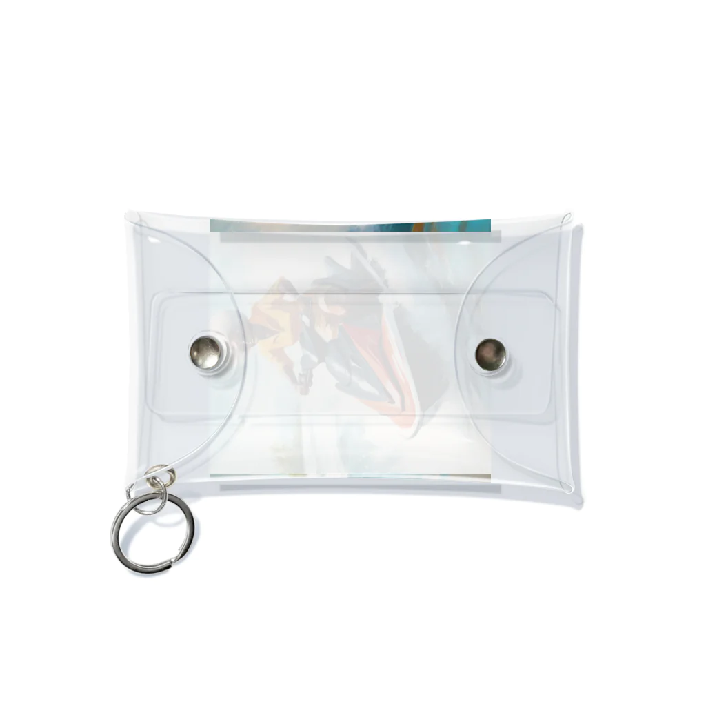 qloのジェットスキー乗り乗りグランマ Mini Clear Multipurpose Case