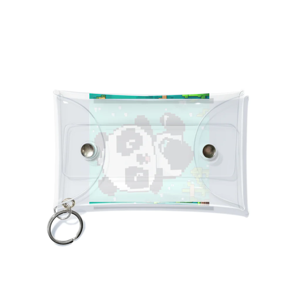 Smile Pop Artの水中パンダ Mini Clear Multipurpose Case