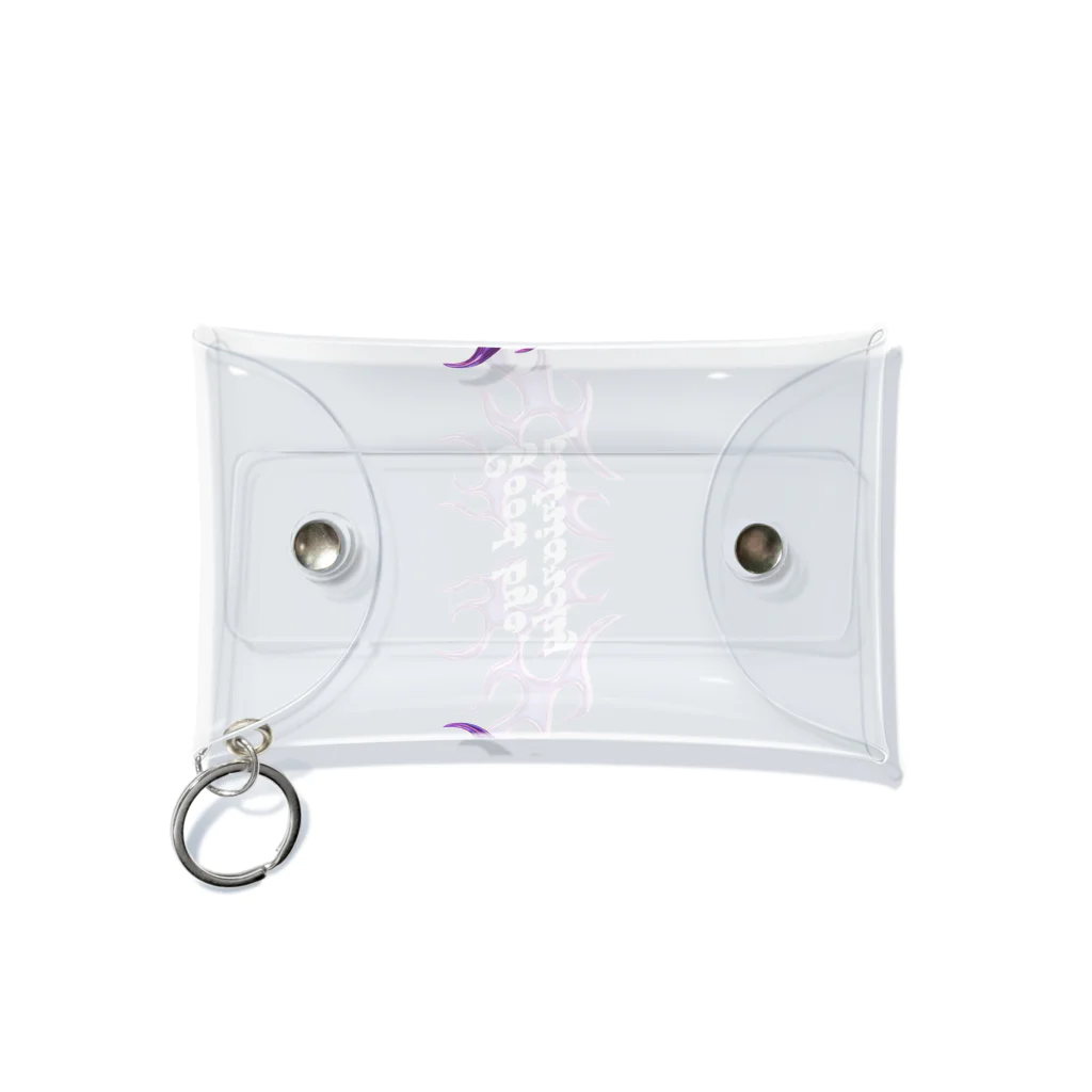 Tokyo feminist galのGood bye, patriarchy - y2k purple Mini Clear Multipurpose Case