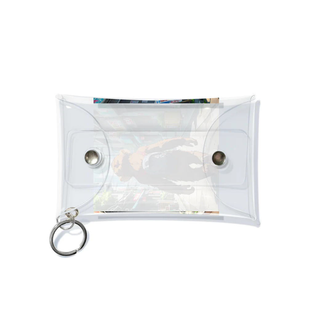 nono_0703の旅するサル Mini Clear Multipurpose Case