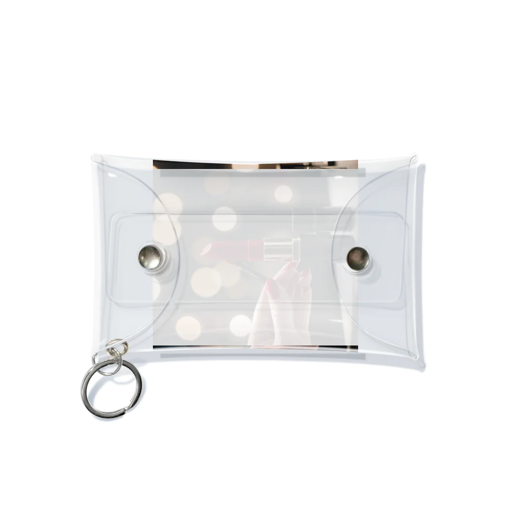 kyuamomoichiのレッドキス Mini Clear Multipurpose Case