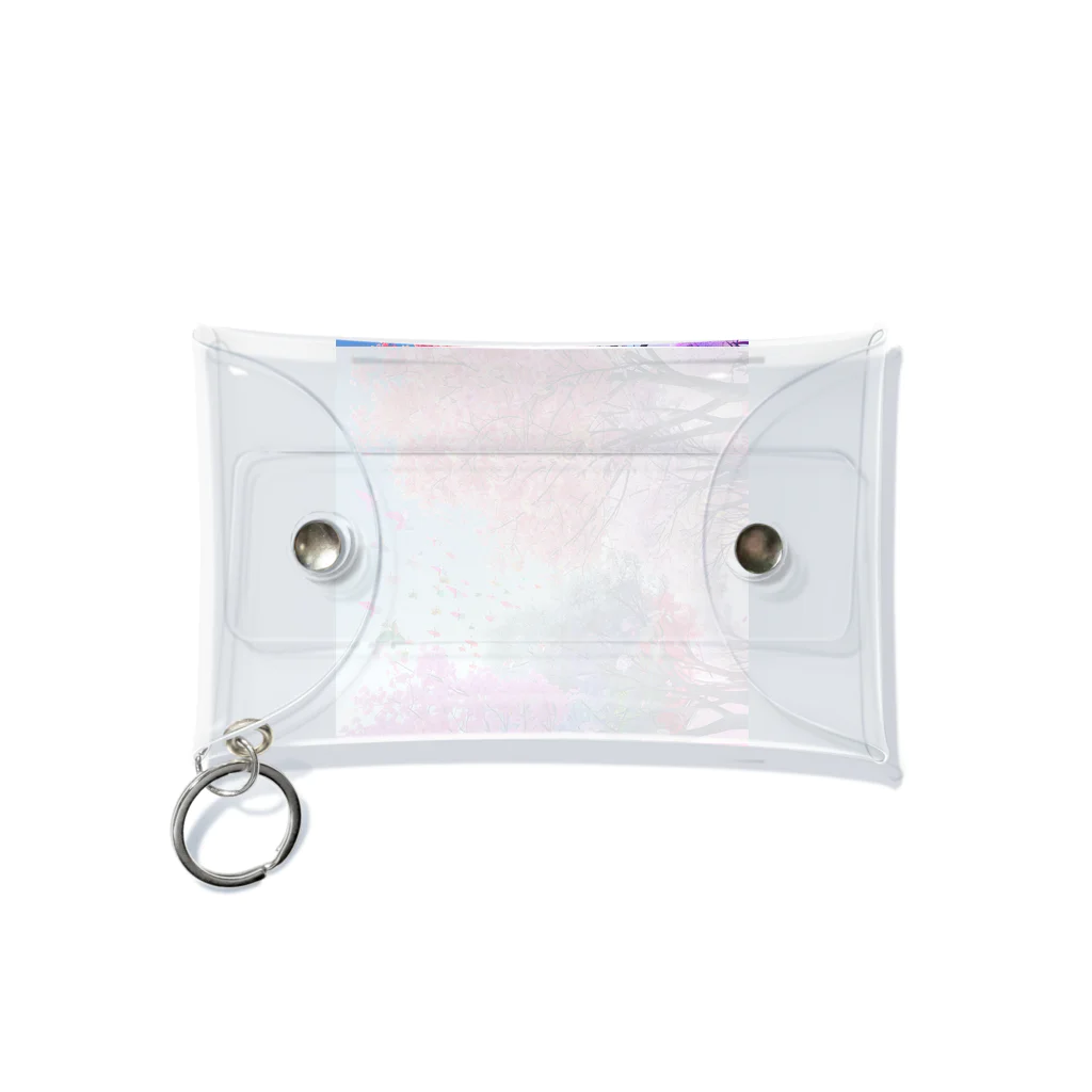 AQUAMETAVERSEの自然の美しい木々と鳥　なでしこ1478 Mini Clear Multipurpose Case