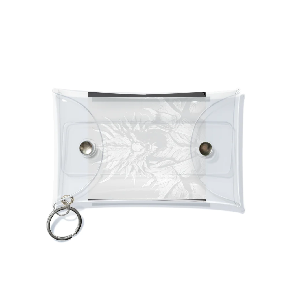 cotaro_worksのドラゴン 鉛筆画03 Mini Clear Multipurpose Case