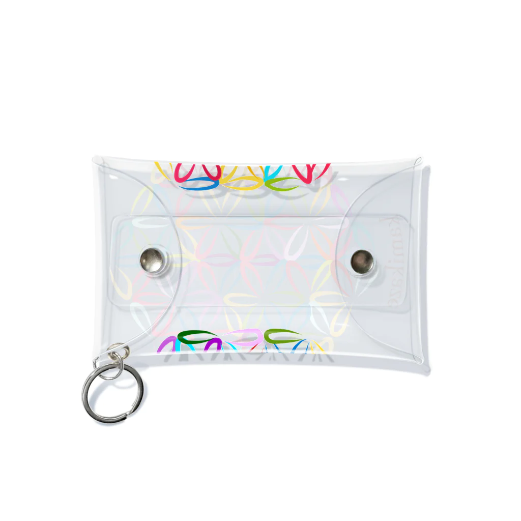 kamikaze SHOPの虹 / フラワーオブライフ Mini Clear Multipurpose Case