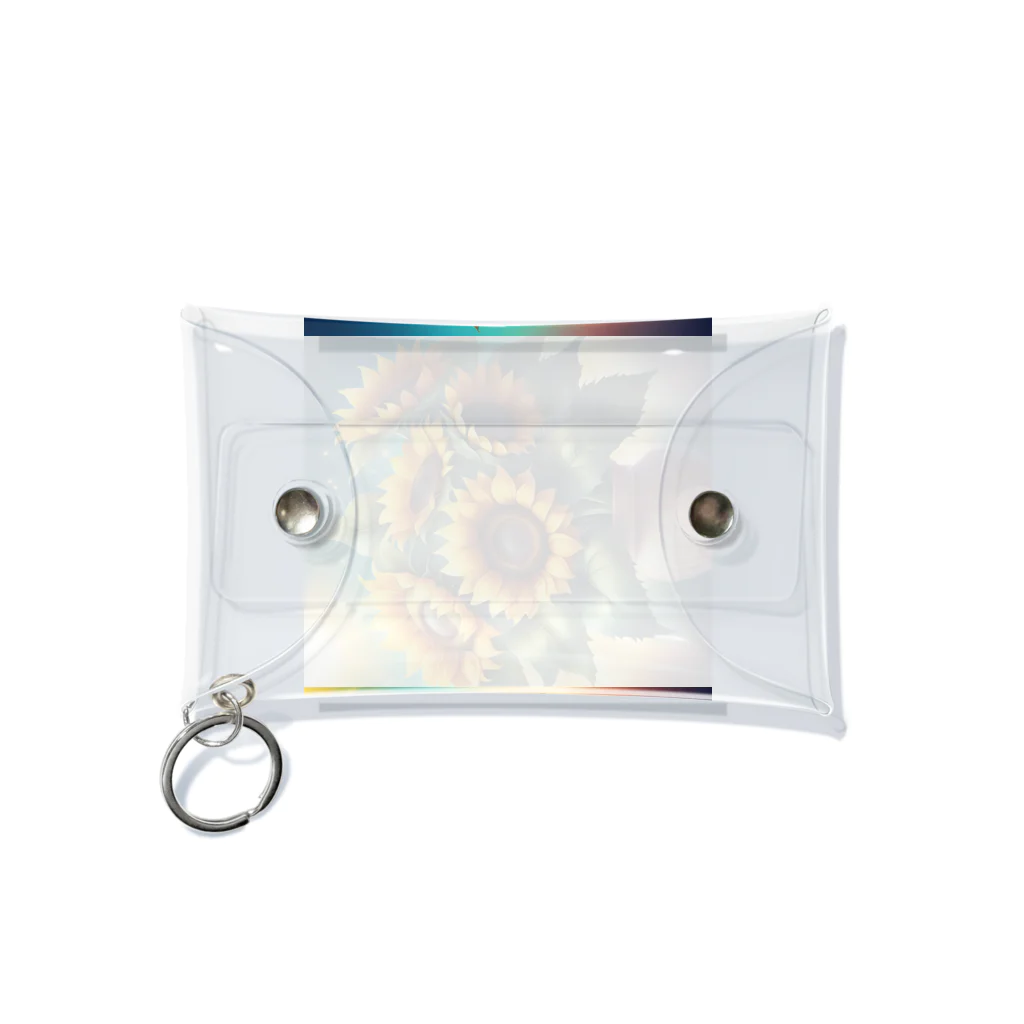 Flower Delightのひまわりの花束 Mini Clear Multipurpose Case