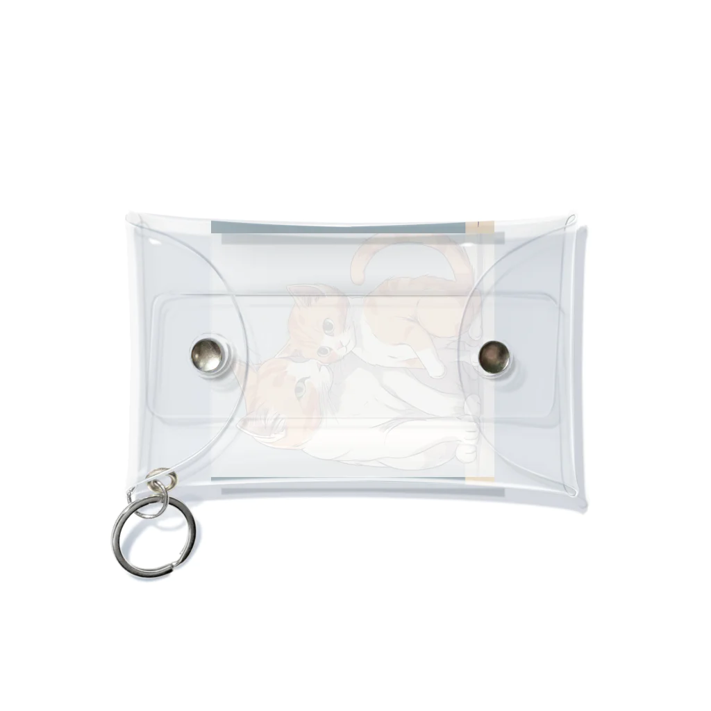 Yu-pirateの親子猫 Mini Clear Multipurpose Case