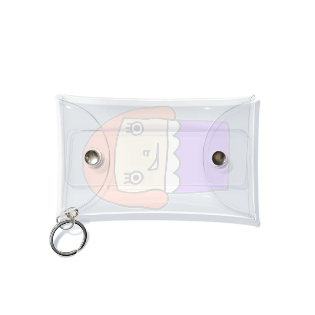 sooomaxの四角いちゃん Mini Clear Multipurpose Case