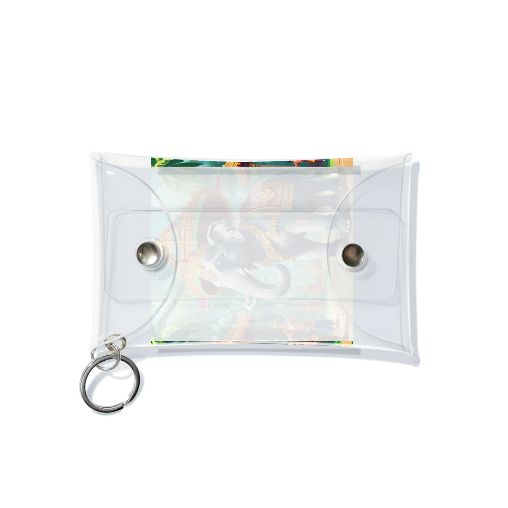 South East Asia culture shopの【東南アジアのカルチャーシリーズ】タイの象さん Mini Clear Multipurpose Case