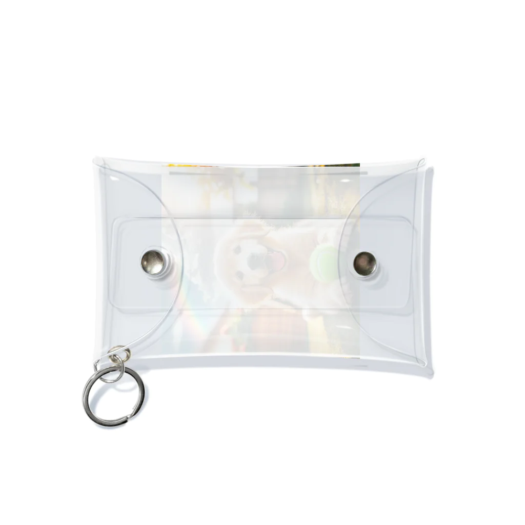 アニマルペイントの犬のグッズ Mini Clear Multipurpose Case