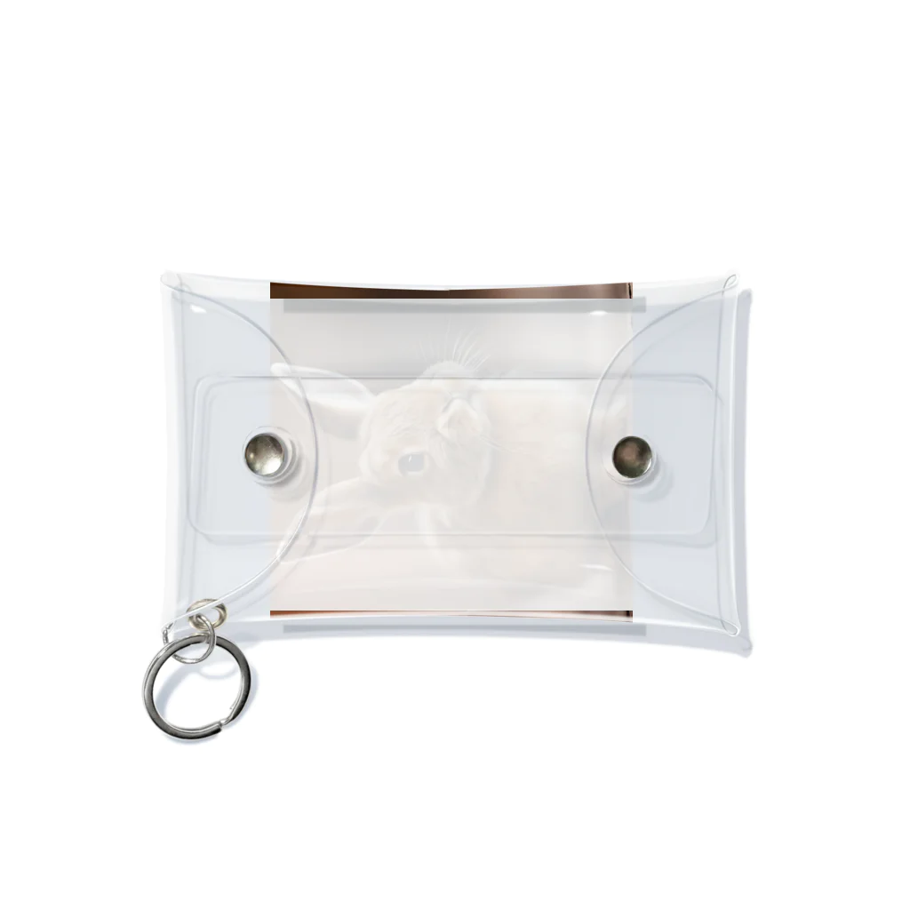 familyseedのほっこり可愛い「茶色いうさぎ」グッズセット Mini Clear Multipurpose Case