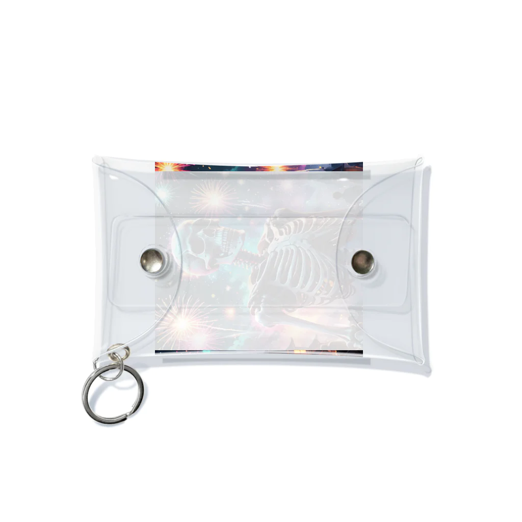 nao-tommyの花火を楽しむ骸骨 Mini Clear Multipurpose Case