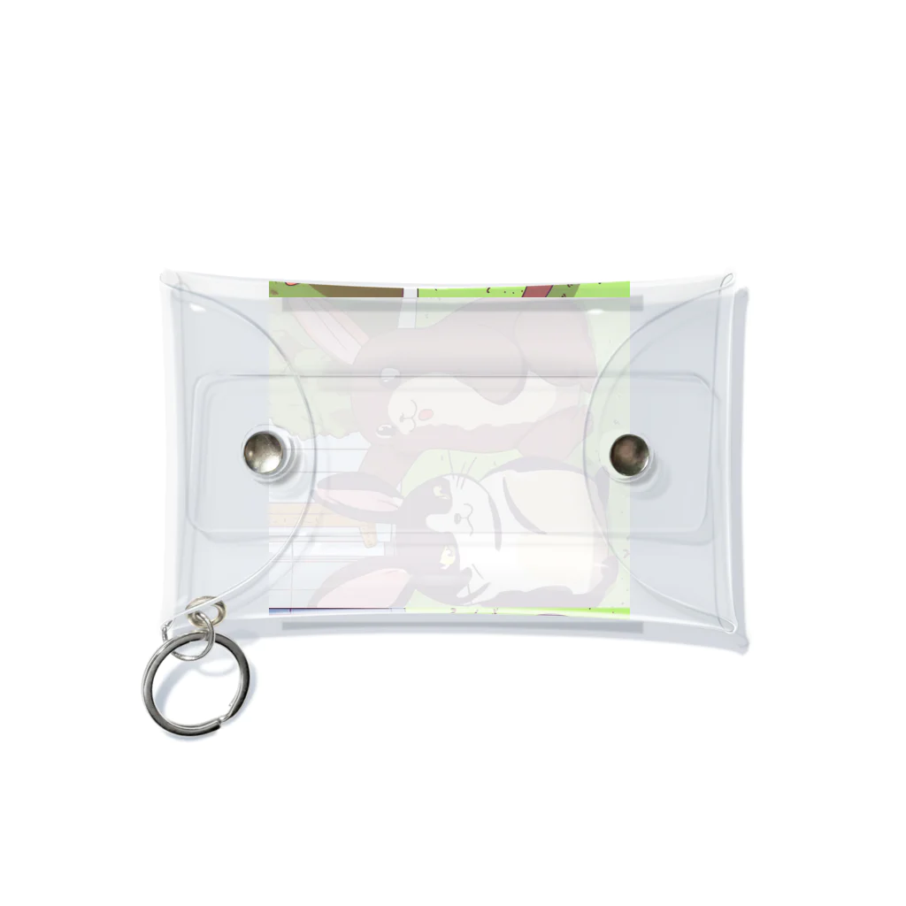 WhimsyWaresのうさぎ Mini Clear Multipurpose Case