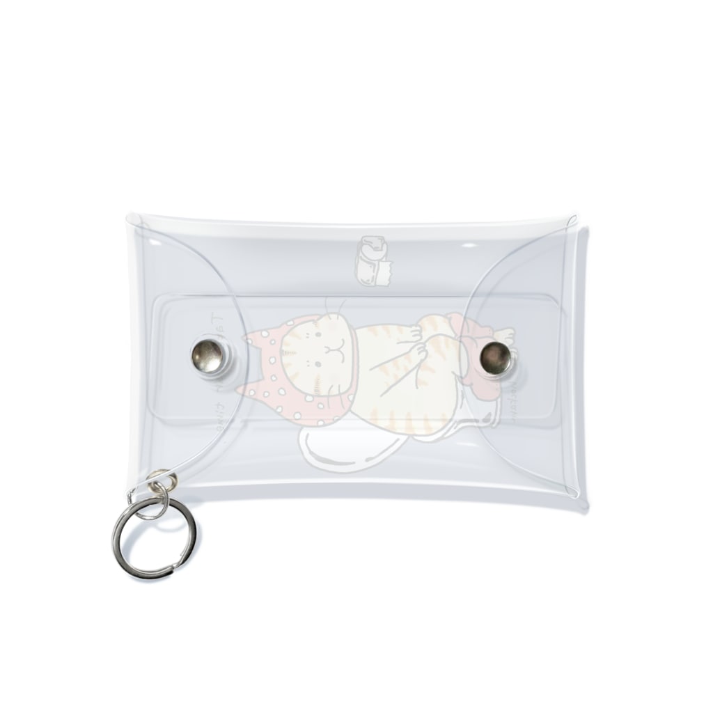 ほっかむねこ屋（アトリエほっかむ）のトイレねこ　オレンジ Mini Clear Multipurpose Case