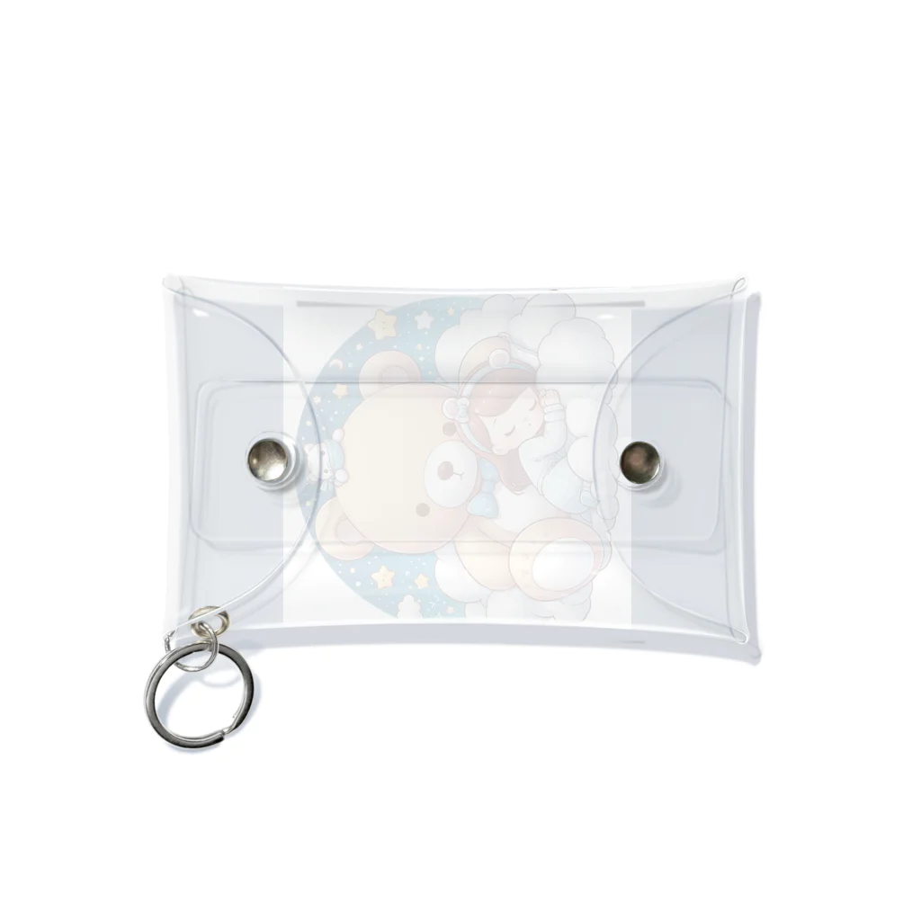 Lei Lei Shopの可愛いくまちゃんと女の子のグッツです Mini Clear Multipurpose Case