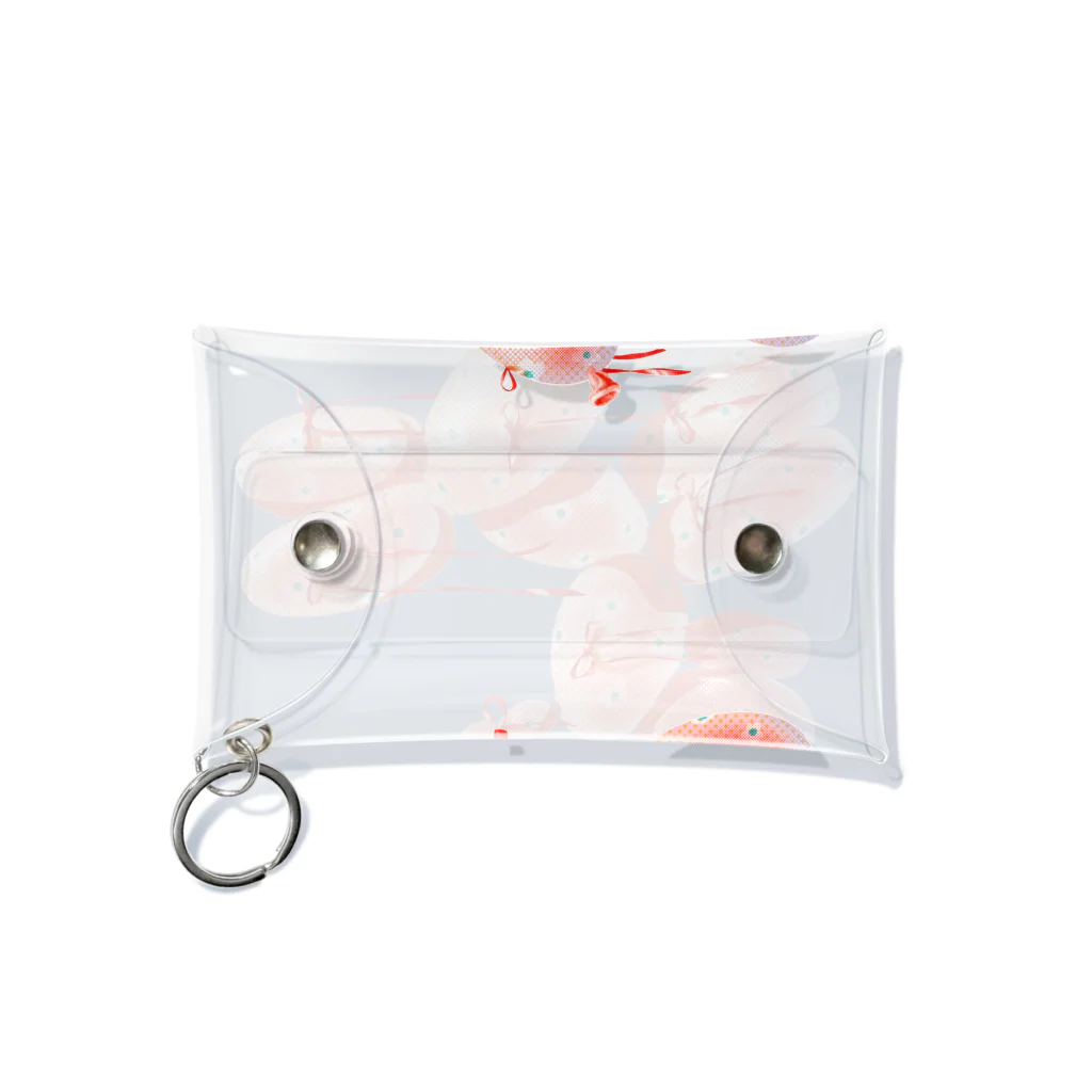 HOHOEMI🍋のリボンバルーンイヌ　ピンク Mini Clear Multipurpose Case