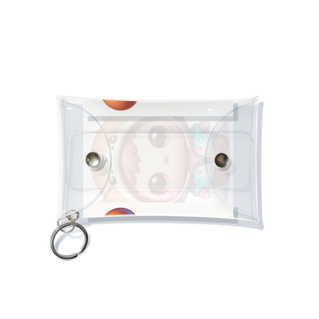 sallysanaのジッパーまんまるベイビー Mini Clear Multipurpose Case