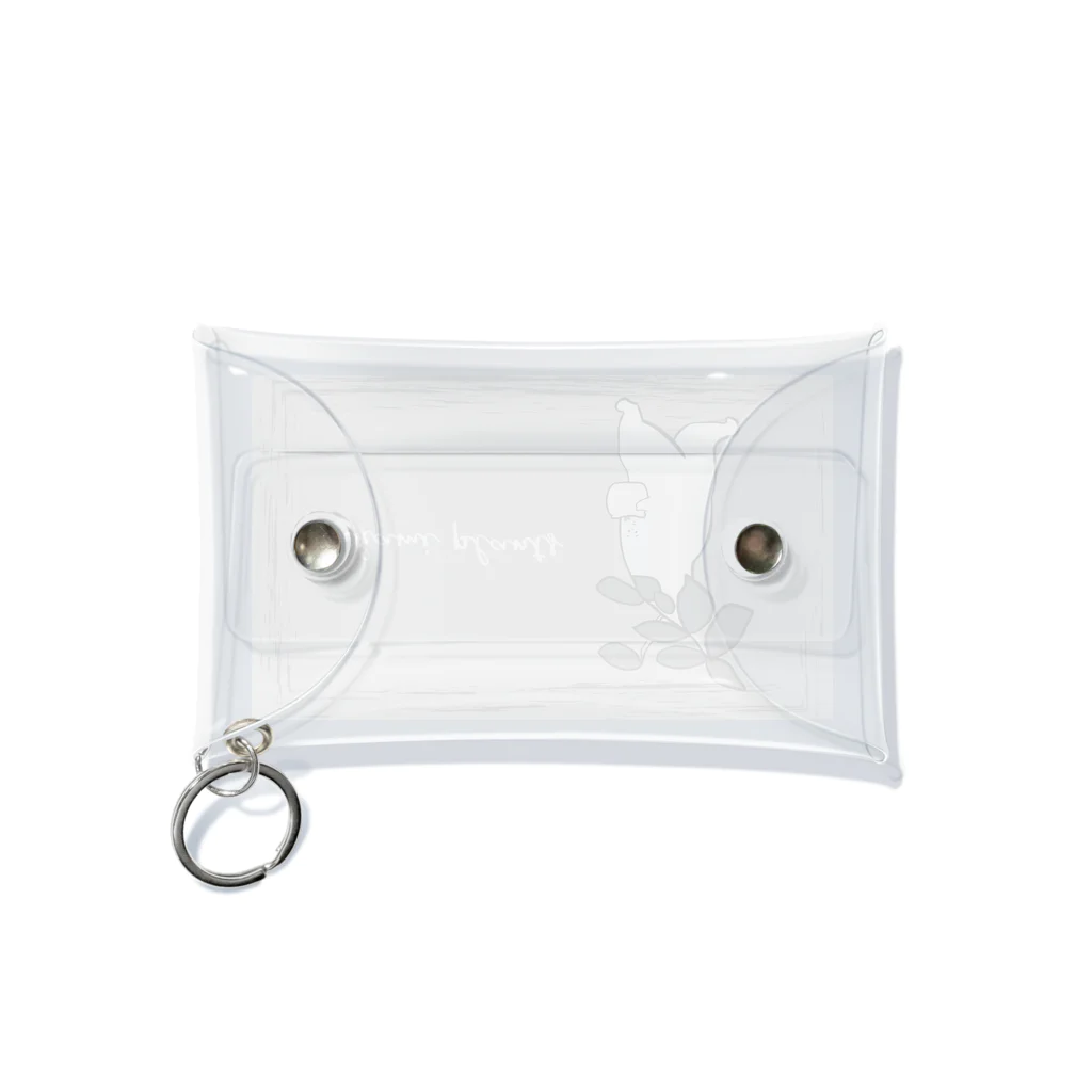 akami plantsのモノクロな がじゅまるくん Mini Clear Multipurpose Case