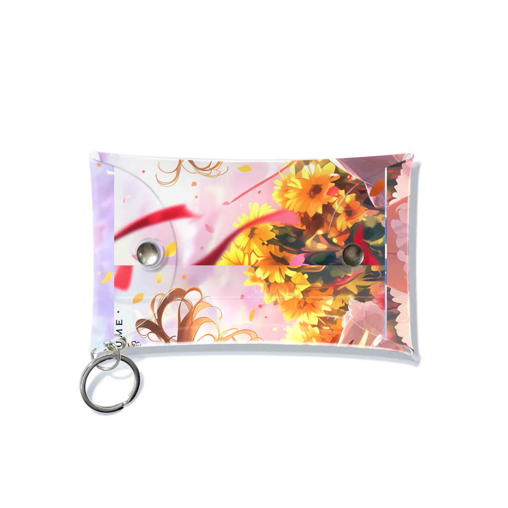 花束娘のDreaming in a Field of Sunflowers Mini Clear Multipurpose Case