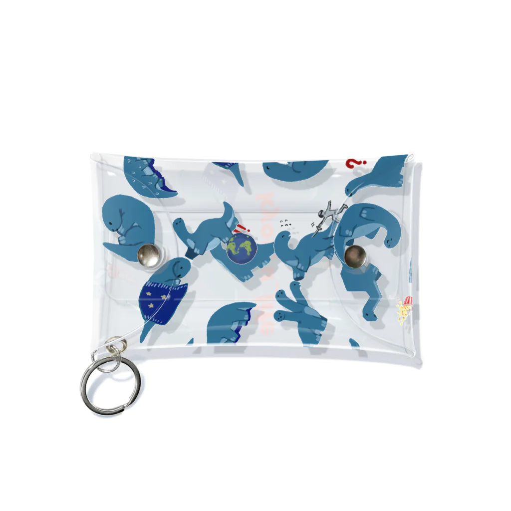 ningen_lifeのkyoryu_life（総柄）/ミニマルチケース Mini Clear Multipurpose Case