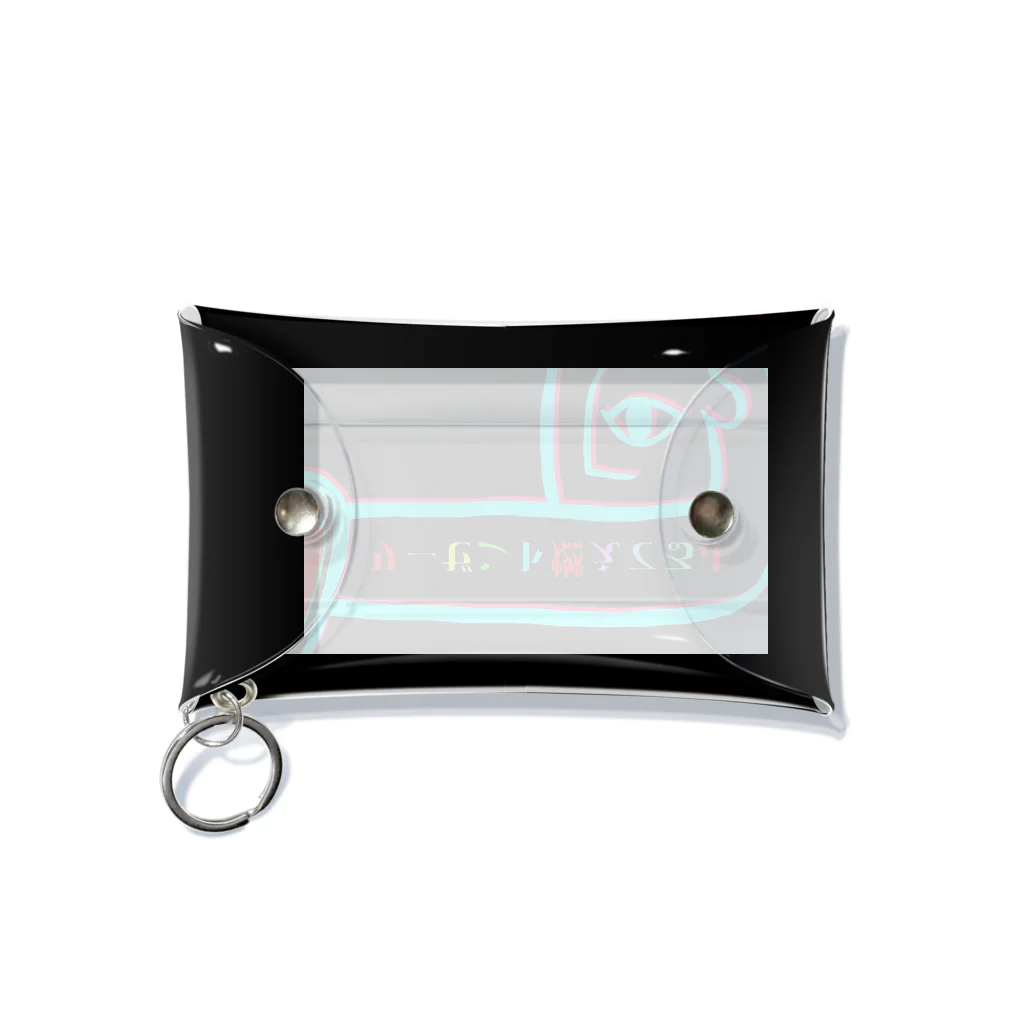 いーの！だめの?suzuri支店のリーゼント燃えてるよ　ネオン Mini Clear Multipurpose Case