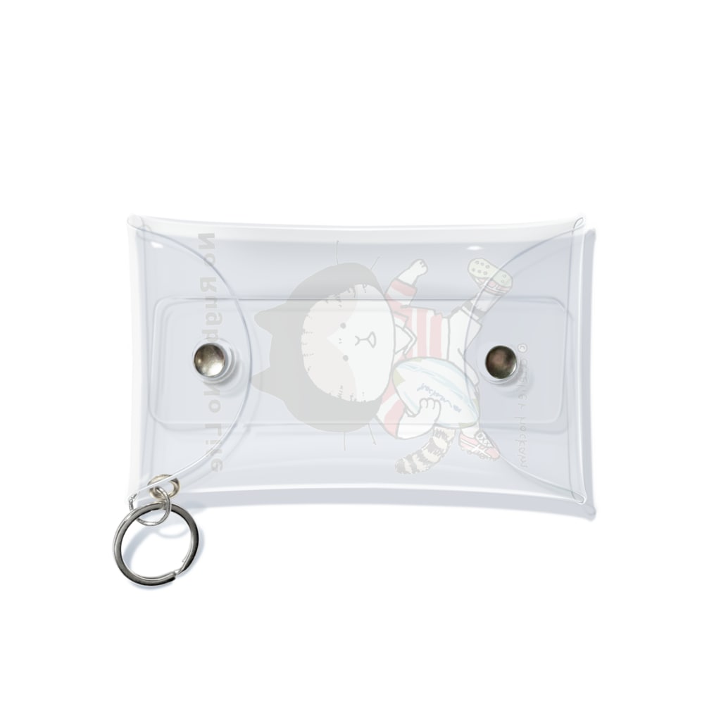 ほっかむねこ屋（アトリエほっかむ）のラグビーねこ Mini Clear Multipurpose Case