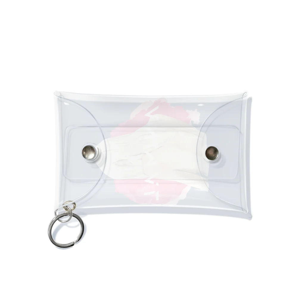 SANKAKU DESIGN STOREの僕らはただの動物。 赤 Mini Clear Multipurpose Case