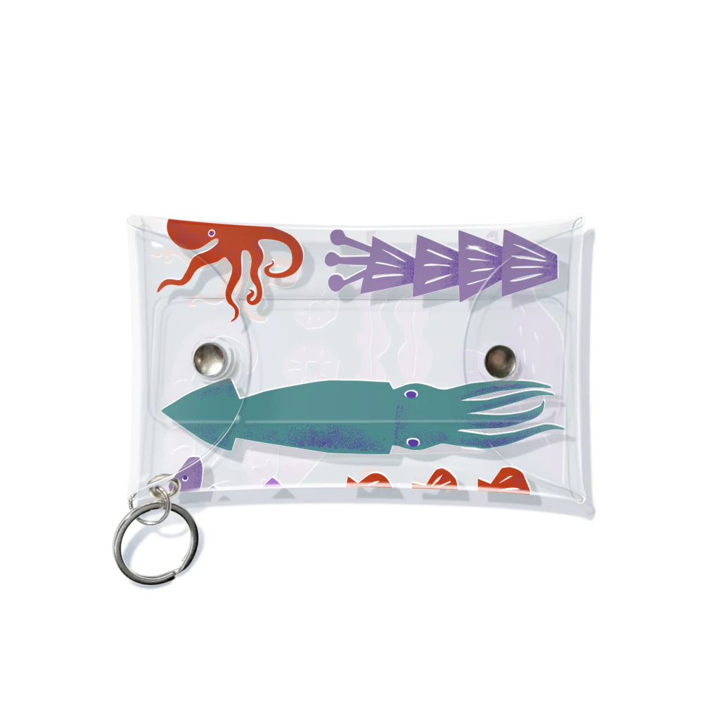 水島ひねのSea Creatures Mini Clear Multipurpose Case